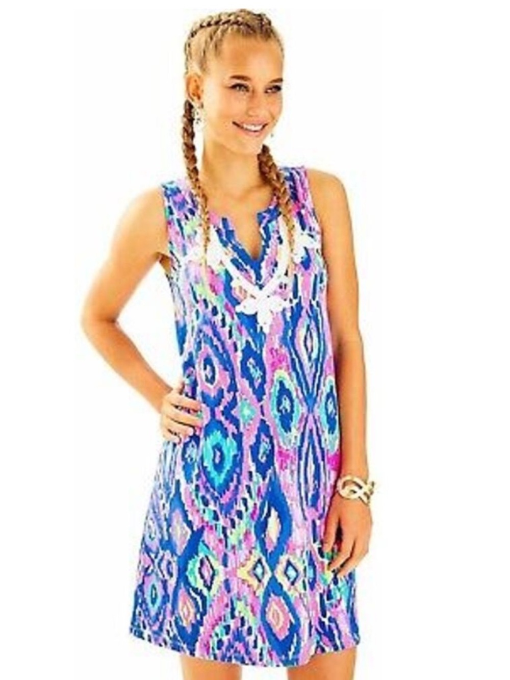 Lilly Pulitzer Gemma Dress in Multi Luminescent Sz M